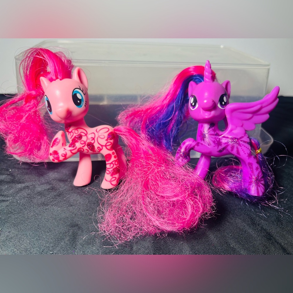 2016 MLP G4 - Sparkle Glitter Line - Lot of 2 -Twilight Sparkle and Pinkie Pie
